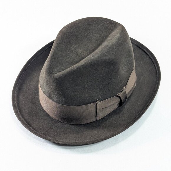 Vintage BILTMORE Senator Walnut brown wool hat, Small 55 - 6 7/8 classic fedora - Picture 1 of 10